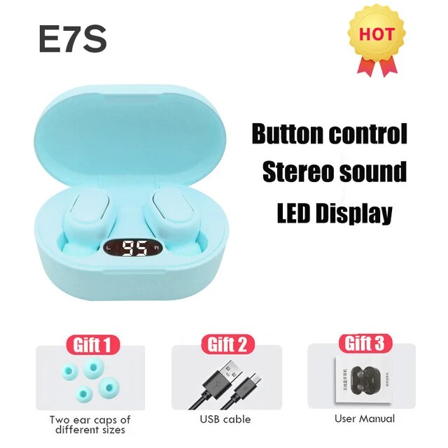 TWS Wireless Earphones HiFi Stereo 5.0 Bluetooth Earphones in-ear Handsfree Headset Earbuds With Charging Box For all Smartphone