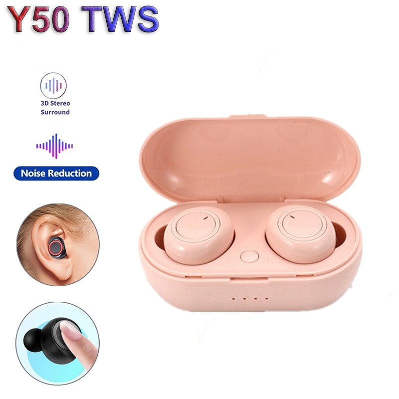 NEW TWS Bluetooth Earphone 5.0 Wireless Headset IPX6 Waterproof Deep Bass Earbuds True Wireless Stereo Headphone Sport Earphones
