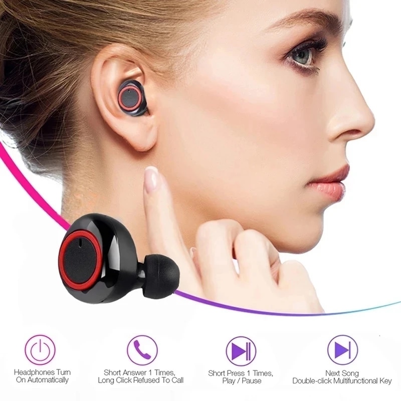 Y50 TWS Fone Bluetooth Earphones 5.2 Wireless bluetooth headset Touch Control Wireless Bluetooth Headset with Mic Air for phones