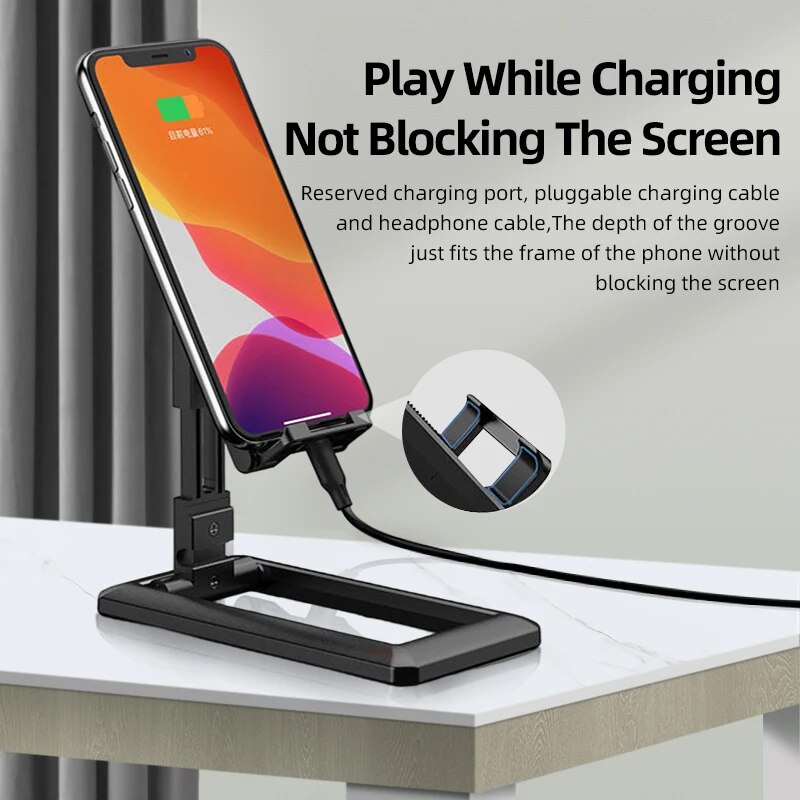 Portable Phone Holder Adjustable Desk Bracket Lifting Tablet Universal Multi-Angle Foldable Stand for iPad iPhone Samsung Smart