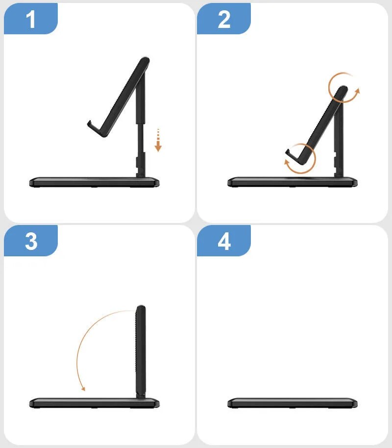 Universal Foldable Desk Phone Holder Mount Stand For Samsung IPhone Adjustable Phone Holder For Huawei Xiaomi Desktop Holder