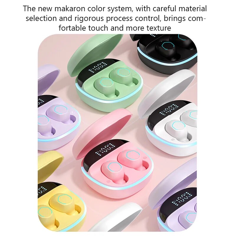 TWS M13  Wireless Earbud Bluetooth 5.2 Earphone In Ear HiFi Stereo Earphone With Mic Waterproof Earplugs Bass Music Headset