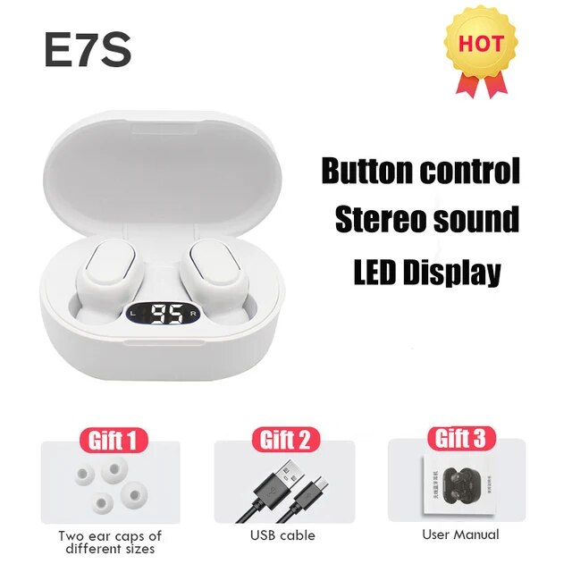 TWS Wireless Earphones HiFi Stereo 5.0 Bluetooth Earphones in-ear Handsfree Headset Earbuds With Charging Box For all Smartphone