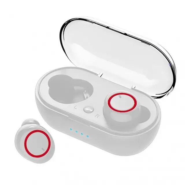 NEW TWS Bluetooth Earphone 5.0 Wireless Headset IPX6 Waterproof Deep Bass Earbuds True Wireless Stereo Headphone Sport Earphones