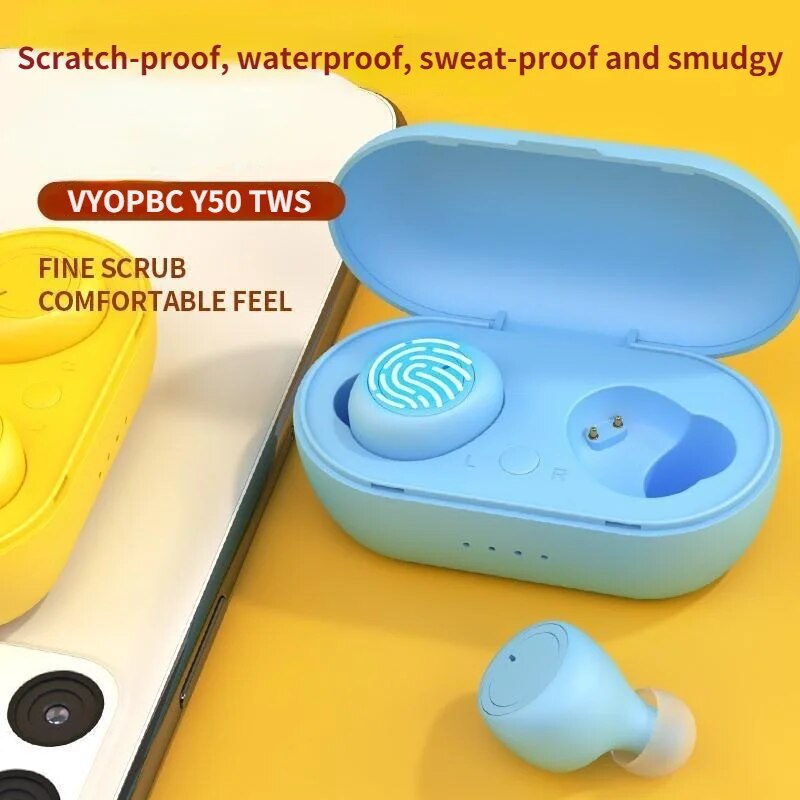 NEW TWS Bluetooth Earphone 5.0 Wireless Headset IPX6 Waterproof Deep Bass Earbuds True Wireless Stereo Headphone Sport Earphones